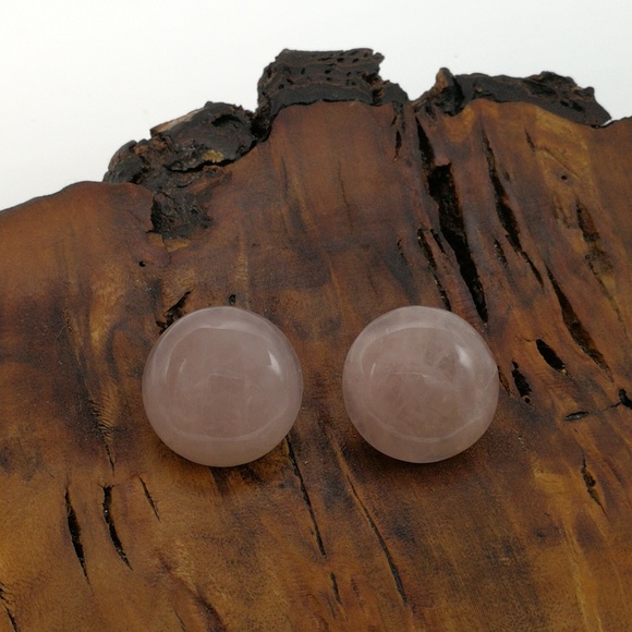 Vintage Jewelry - Vintage dainty minimal pink quartz gemstone smoke Vintage Jewelry - Vintage dainty minimal pink quartz gemstone smoke